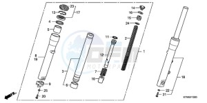 SH300AR9 Europe Direct - (ED / ABS SPC) drawing FRONT FORK