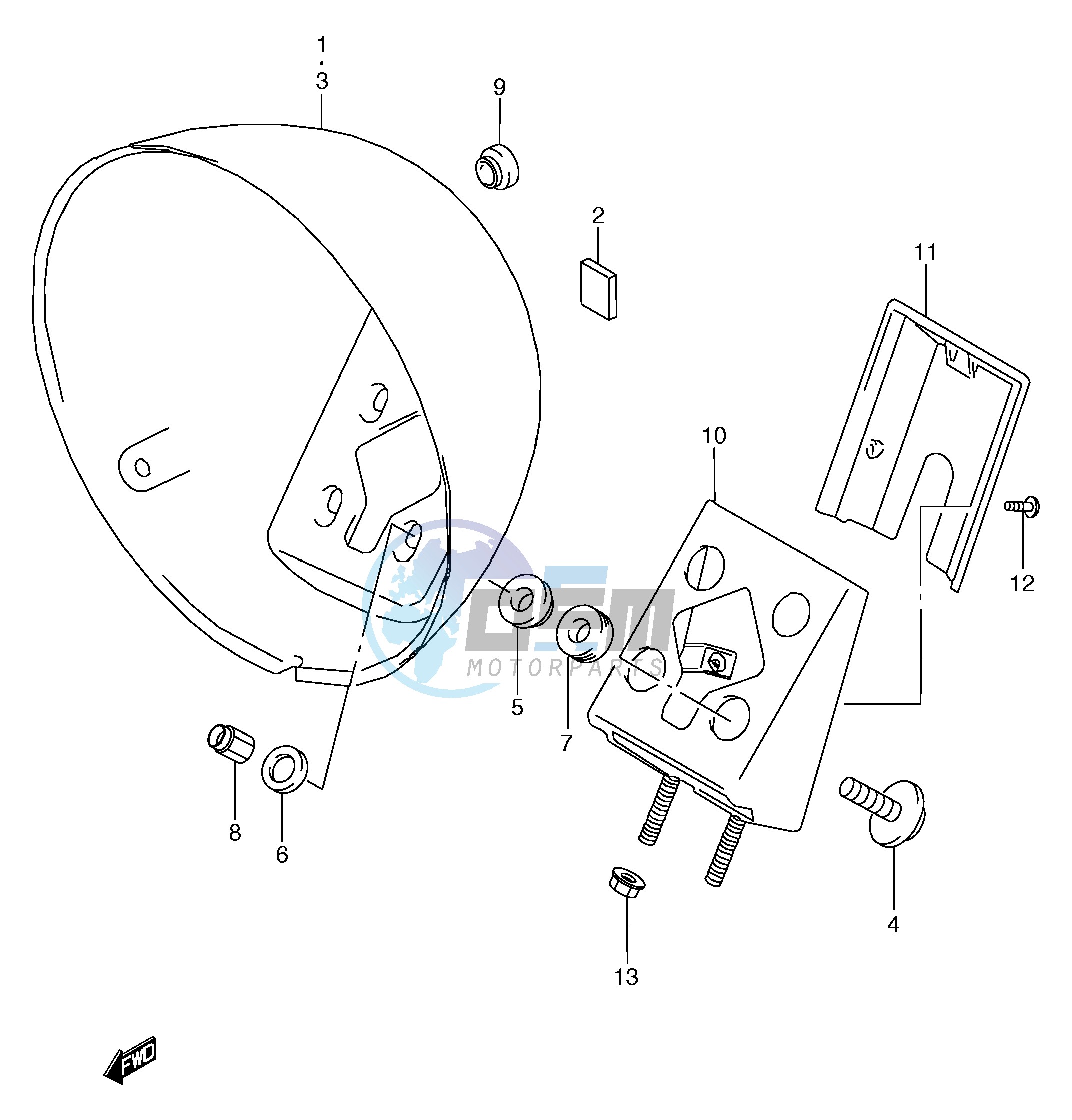 HEADLAMP HOUSING