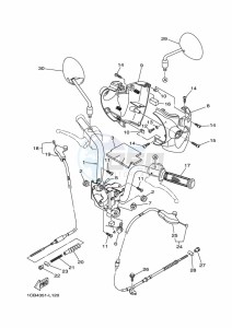 ED06 drawing STEERING HANDLE & CABLE