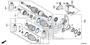 SXS700M4H Europe Direct - (ED) drawing FRONT KNUCKLE/FRONT DRIVESHAFT