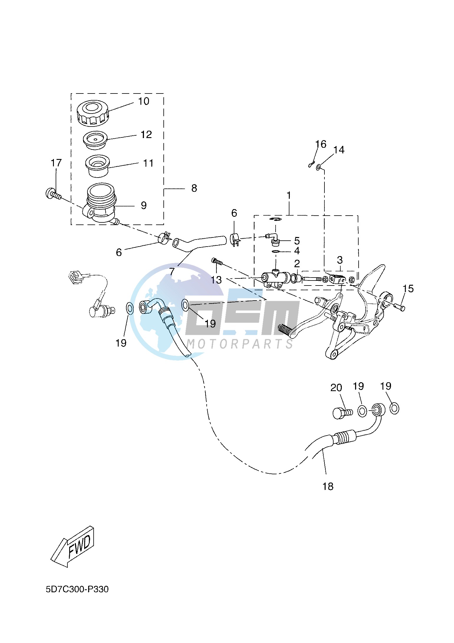 REAR MASTER CYLINDER