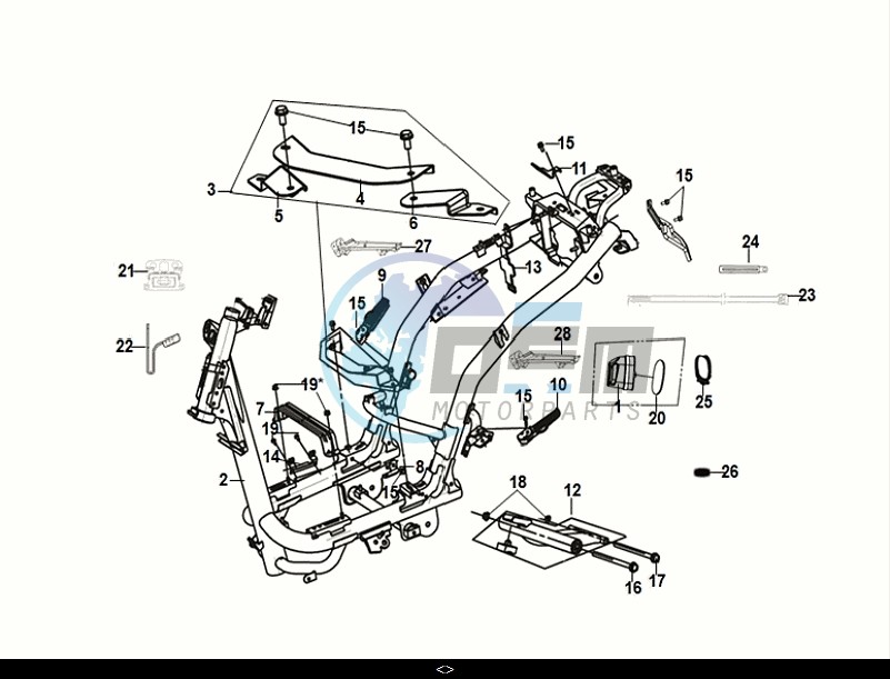 FRAME BODY ENGINE MOUNT