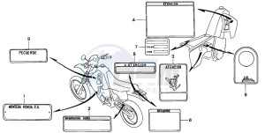 CRM75R drawing CAUTION LABEL