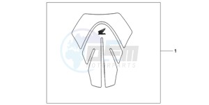 CB600F9 Spain - (SP) drawing TANK PAD/FUEL LID