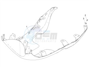 ZIP 50 4T NOABS E4 (EMEA) drawing Side cover - Spoiler