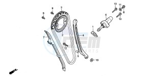 TRX300EX FOURTRAX 300 EX drawing CAM CHAIN