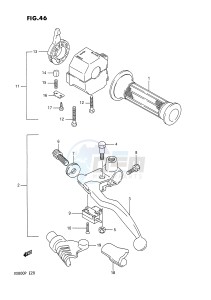 VX800 (E28) drawing LEFT HANDLE SWITCH