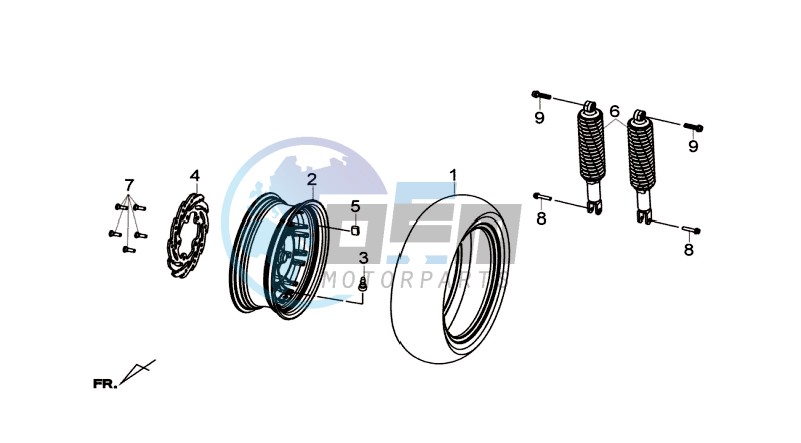 REAR WHEEL / REAR SUSPENSION