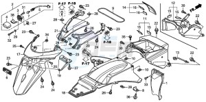 XL700V drawing REAR FENDER