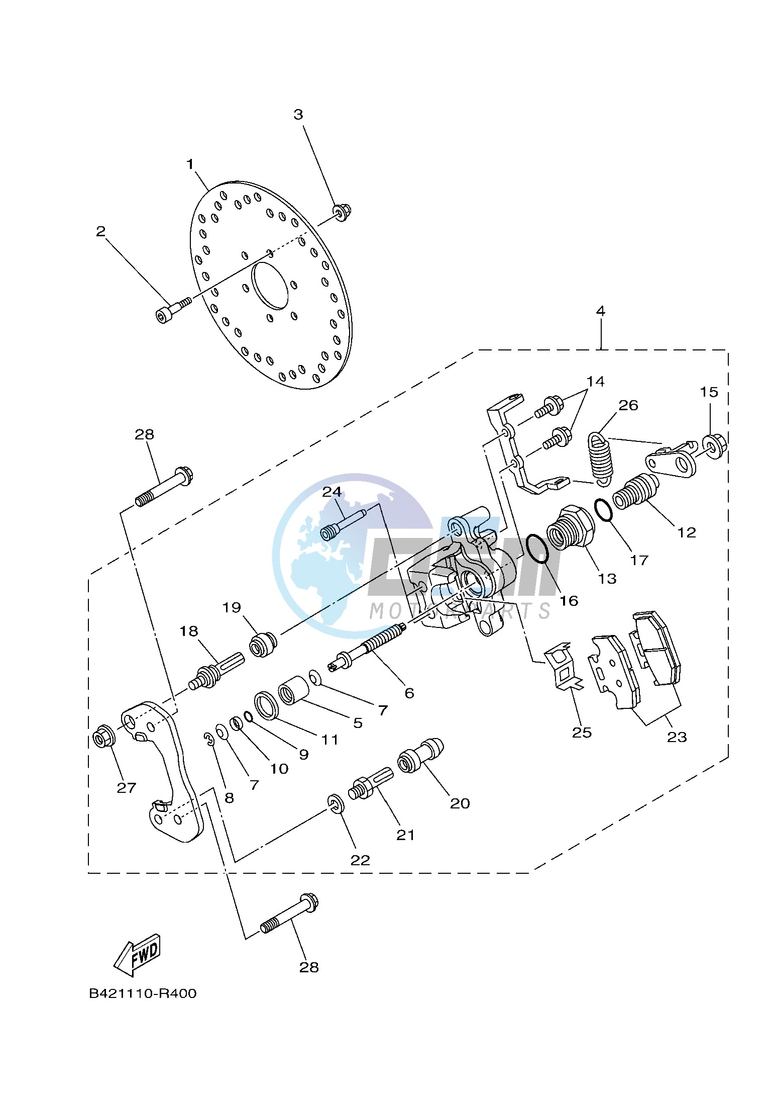 REAR BRAKE CALIPER 2