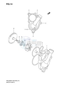 RM-Z250 (E3-E28) drawing WATER PUMP