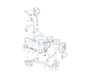 WR X 250 drawing HANDLE SWITCH AND LEVER