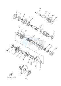 YXM700E YXM700PHE VIKING EPS HUNTER (1XPB) drawing TRANSMISSION