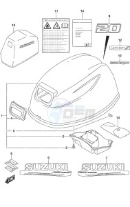 DF 20A drawing Engine Cover