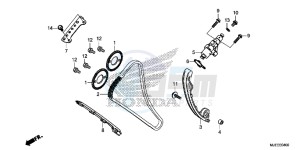 CB650FAH 2ED - (2ED) drawing CAM CHAIN/ TENSIONER