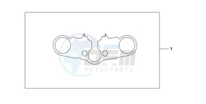 CBR600RA9 Korea - (KO / ABS MK) drawing TOP BRIDGE COVER