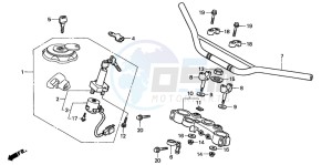 XLR125R drawing HANDLE PIPE/TOP BRIDGE