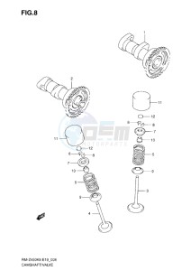 RM-Z 450 drawing CAMSHAFT VALVE L0