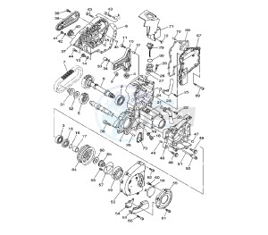 XV A MIDNIGHT STAR 1900 drawing MIDDLE DRIVE GEAR