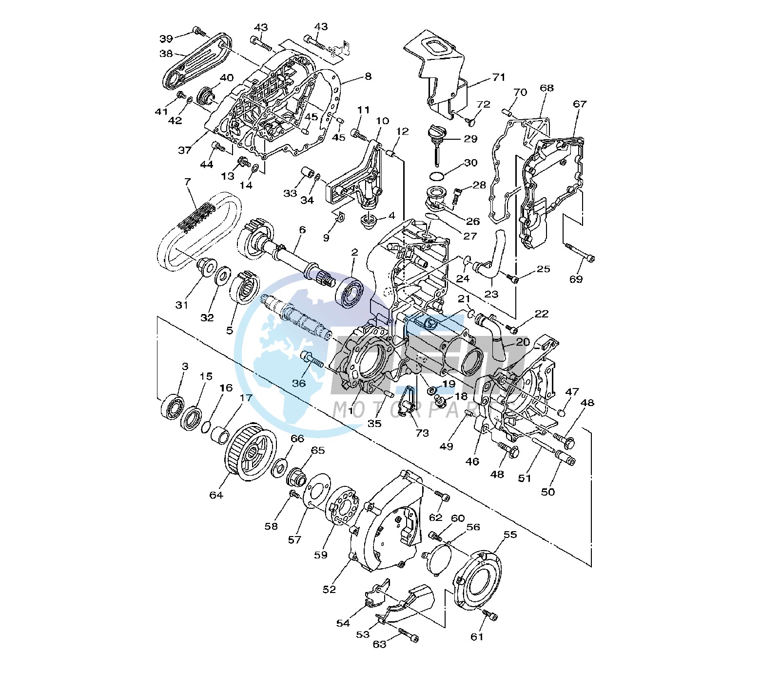 MIDDLE DRIVE GEAR