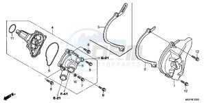 CBR1000RRC drawing WATER PUMP