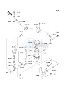 ZX 636 B [NINJA ZX-6R[ (B1-B2) [NINJA ZX-6R drawing REAR MASTER CYLINDER