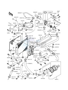 ZX 1100 F [GPZ 1100 ABS] (F1) [GPZ 1100 ABS] drawing RADIATOR