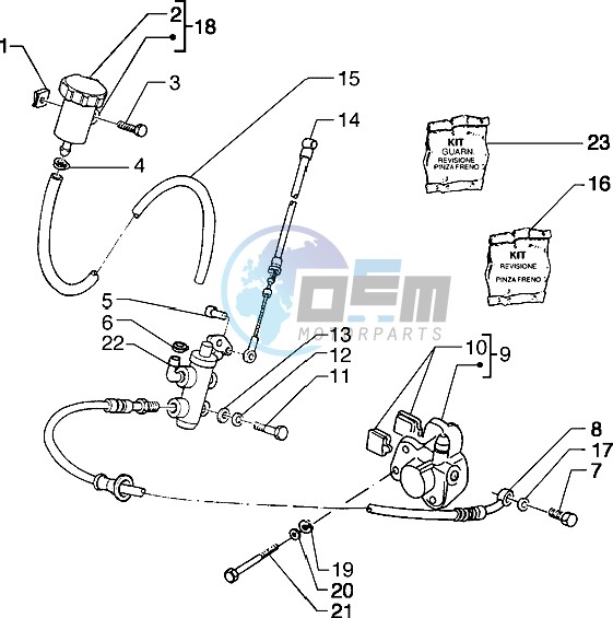 Front brake cylinder-Brake caliper