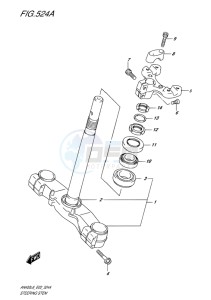 AN400 BURGMAN EU drawing STEERING STEM