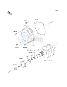 KVF 650 F [BRUTE FORCE 650 4X4I] (F6F-F9F ) F7F drawing RECOIL STARTER