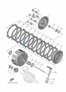 YZ65 (BR8M) drawing CLUTCH