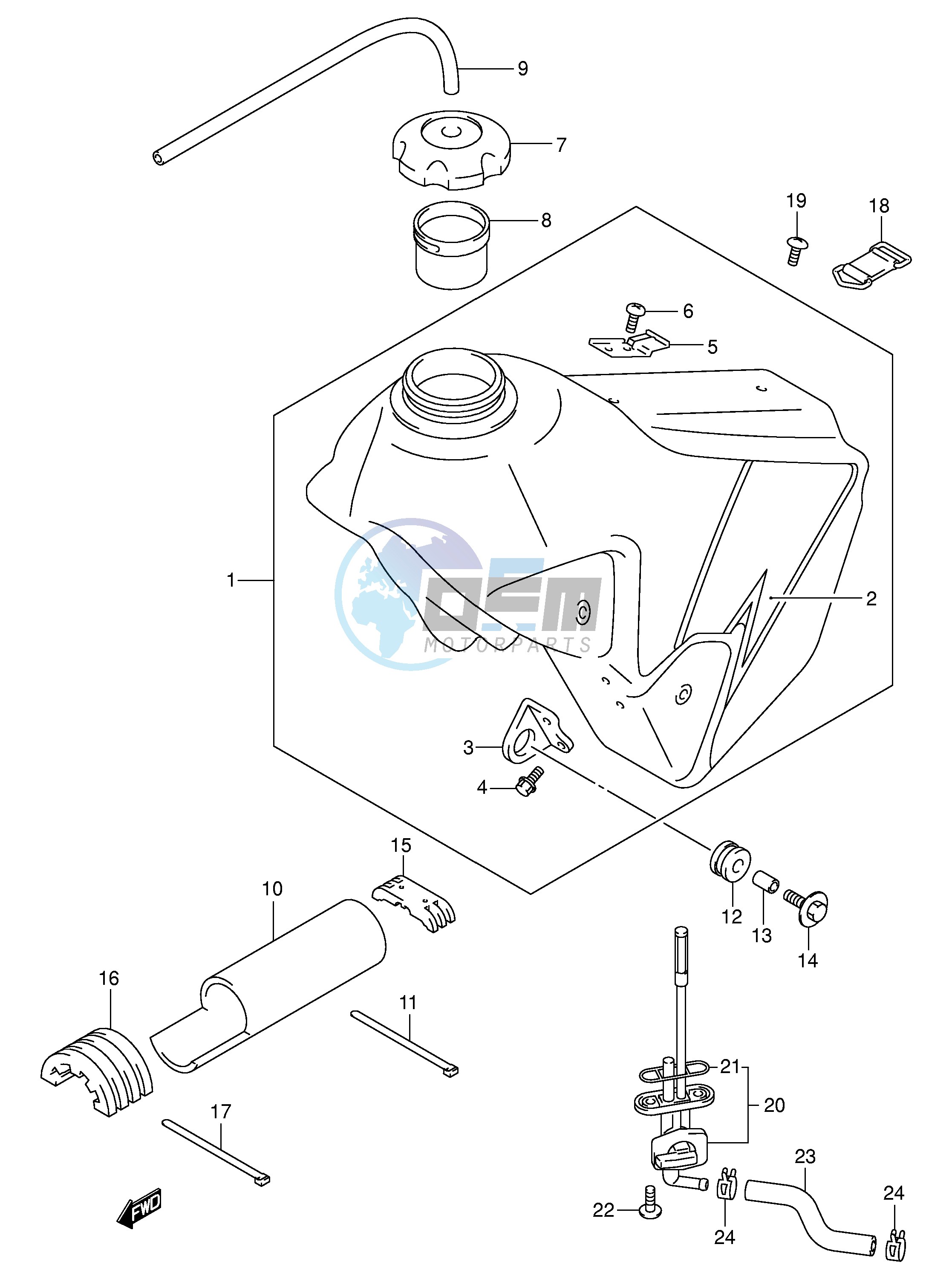 FUEL TANK (MODEL K3)