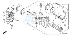 TRX420TMA Europe Direct - (ED / 2WD) drawing FRONT BRAKE CALIPER