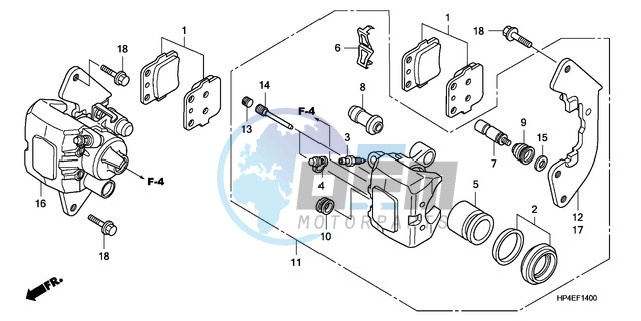 FRONT BRAKE CALIPER