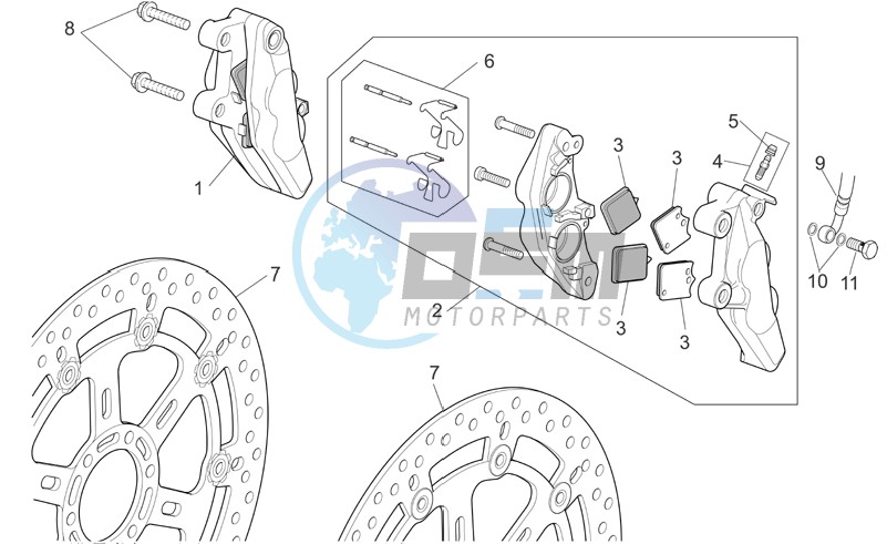 Front brake caliper I