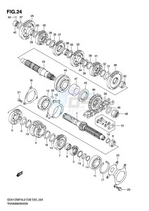 GSX1250FA (E28-E33) drawing TRANSMISSION