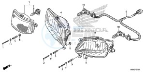 TRX500FM2G TRX500FM Europe Direct - (ED) drawing HEADLIGHT