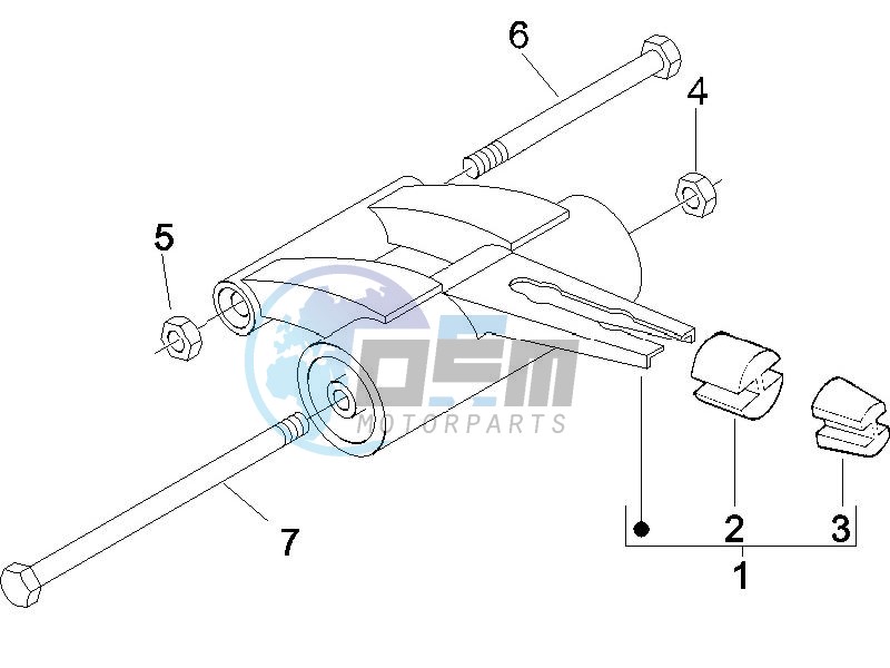 Swinging arm