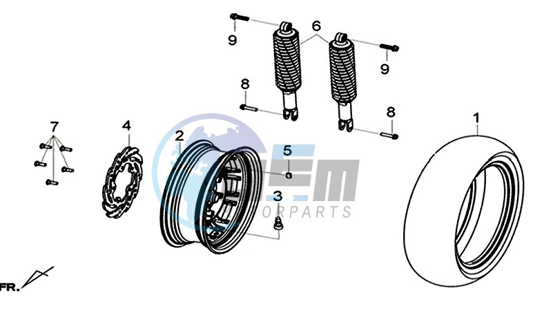 R. WHEEL - RR  CUSHION