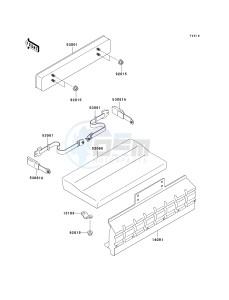 KAF 950 B [MULE 3010 DIESEL 4X4] (B1) [MULE 3010 DIESEL 4X4] drawing SEAT