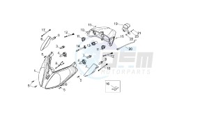 VARIANT SPORT - 125 CC VTHSG000 4T E3 drawing HEADLAMPS - BLINKERS