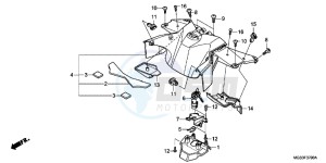 NC700XD NC700X 2ED drawing CENTER COVER