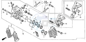 ST1300A drawing R. FRONT BRAKE CALIPER