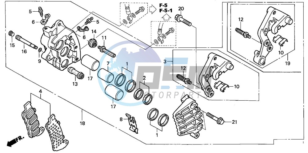 R. FRONT BRAKE CALIPER