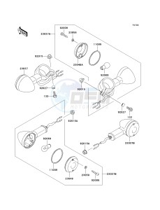 BN 125 A [ELIMINATOR 125] (A6F-A9F) A9F drawing TURN SIGNALS