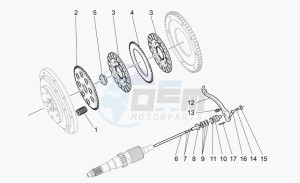 California 1100 Vintage Classic-Touring drawing Double-plate clutch 2nd series