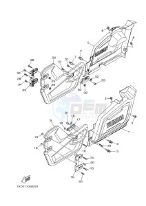 YXM700E YXM700PHE MP 700 EPS (1XP9) drawing SIDE COVER