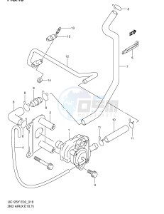 UC125 (E2) drawing 2ND AIR (MODEL X E18,MODEL Y K1)