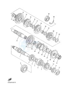 XJR1300C XJR 1300 (2PN1) drawing TRANSMISSION