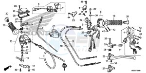 TRX250TEH Europe Direct - (ED) drawing HANDLE LEVER/SWITCH/CABLE